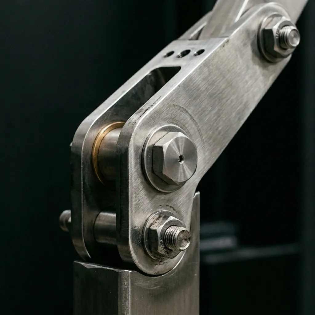Precision fulcrum and lever, machined detail